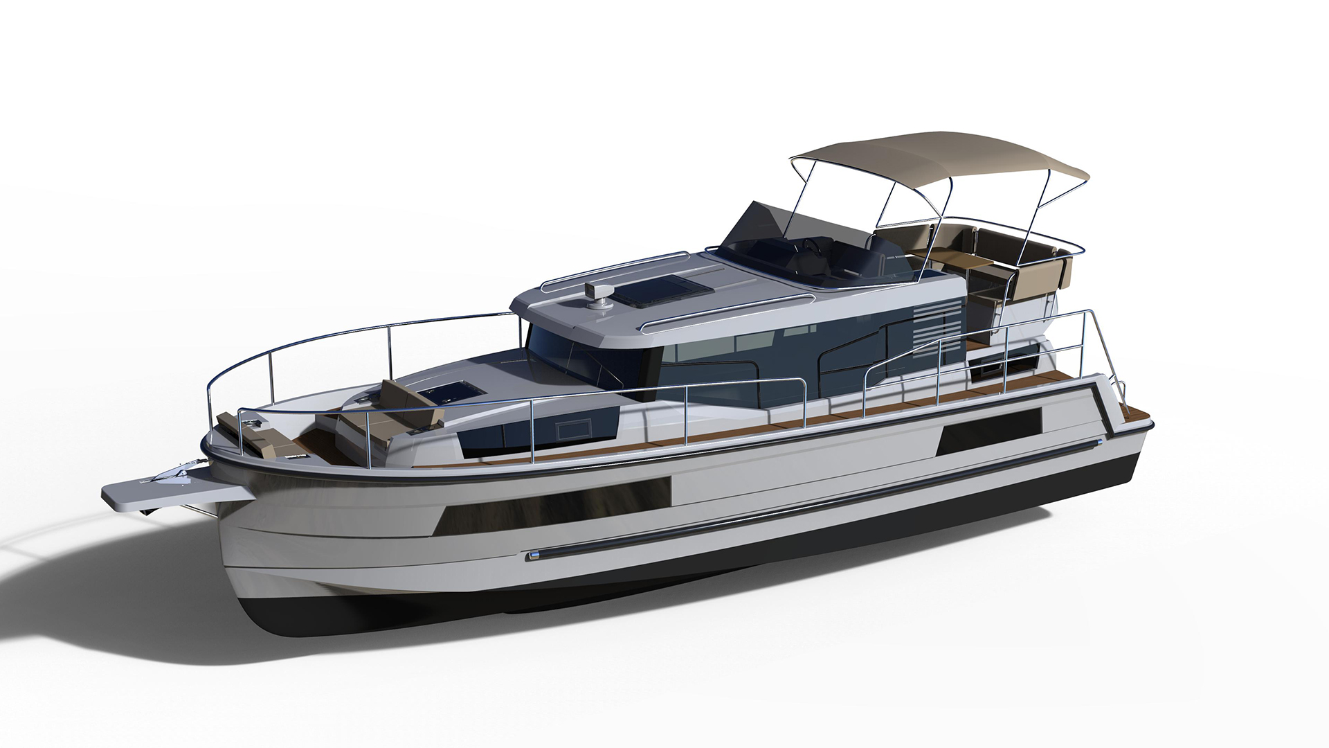 BaltYacht Balt 37 GRAND, Balt 37 GRAND, Balt 37, Хаусбот Balt 37 GRAND, HOUSEBOAT Balt 37 GRAND, моторная яхта Balt 37 Grand, водоизмещающее судно, плавучий дом