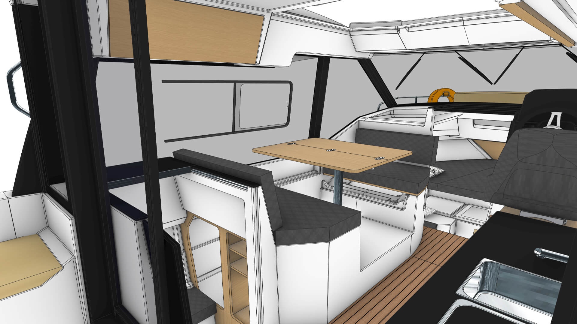BaltYacht SunCamper 29, BaltYacht Sun Camper 29, SunCamper 29, Sun Camper 29, BaltYacht SC29, Balt SC29, Balt SC 29, Balt Хаусбот, Houseboat, водоизмещающее судно, плавучий дом, плавучий будинок