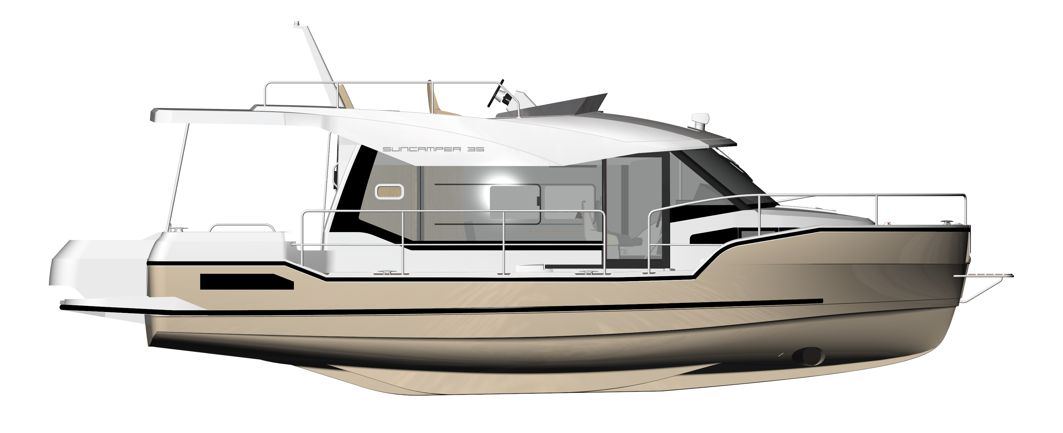 BaltYacht SunCamper 35, BaltYacht Sun Camper 35, SunCamper 35, Sun Camper 35, Balt SC35, Balt SC 35, Balt Хаусбот, HOUSEBOAT, водоизмещающее судно, плавучий дом