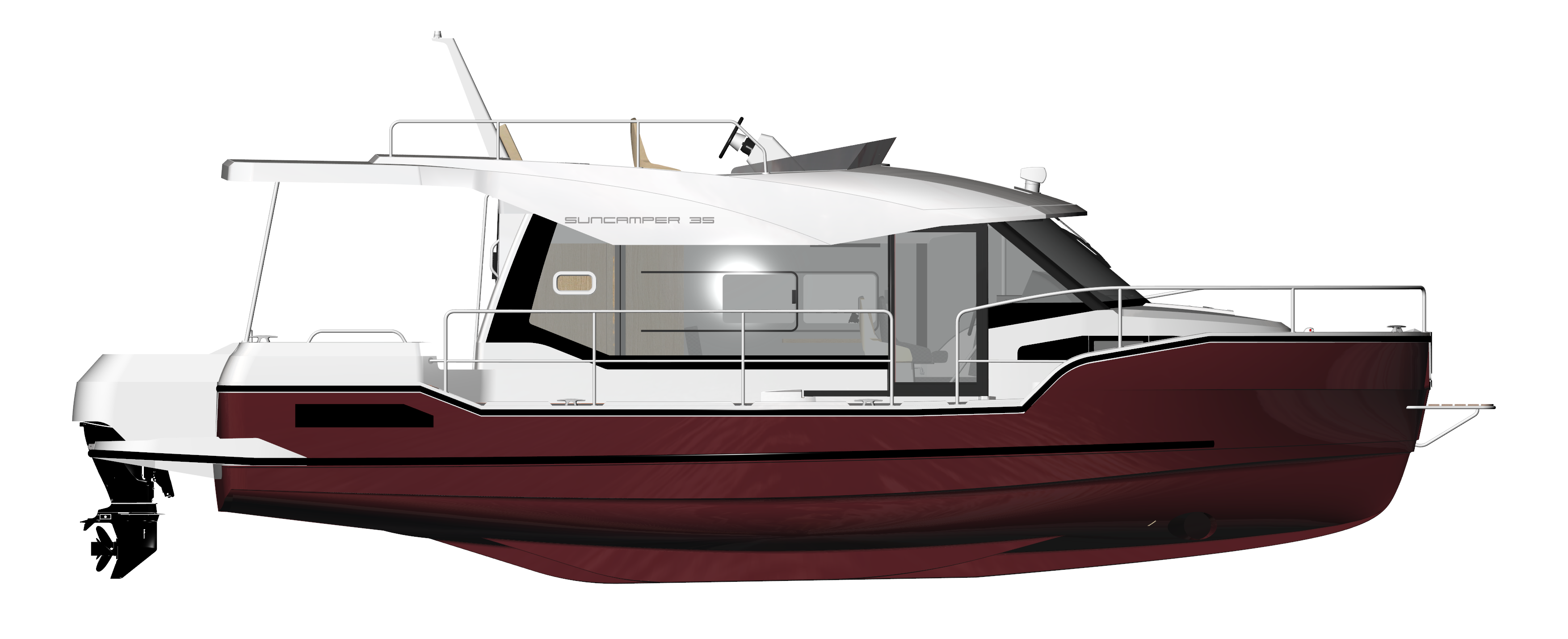 BaltYacht SunCamper 35, BaltYacht Sun Camper 35, SunCamper 35, Sun Camper 35, Balt SC35, Balt SC 35, Balt Хаусбот, HOUSEBOAT, водоизмещающее судно, плавучий дом