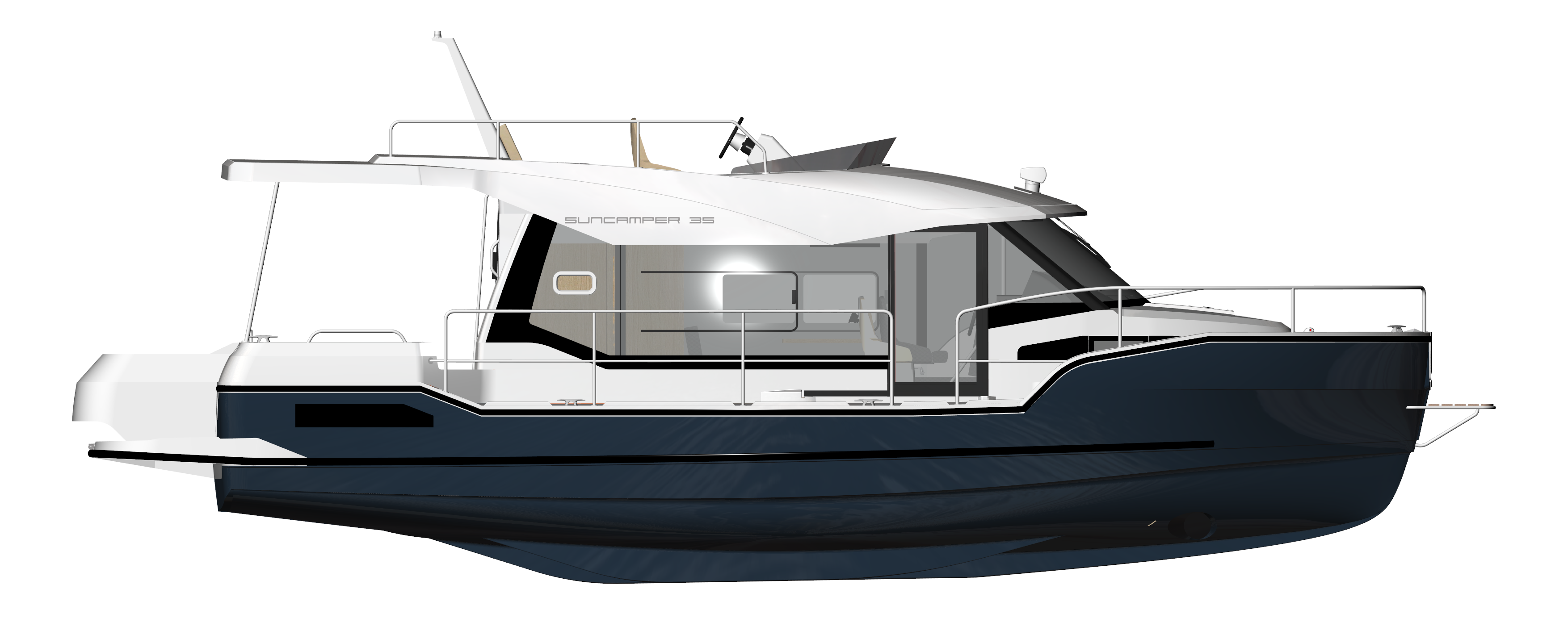 BaltYacht SunCamper 35, BaltYacht Sun Camper 35, SunCamper 35, Sun Camper 35, Balt SC35, Balt SC 35, Balt Хаусбот, HOUSEBOAT, водоизмещающее судно, плавучий дом