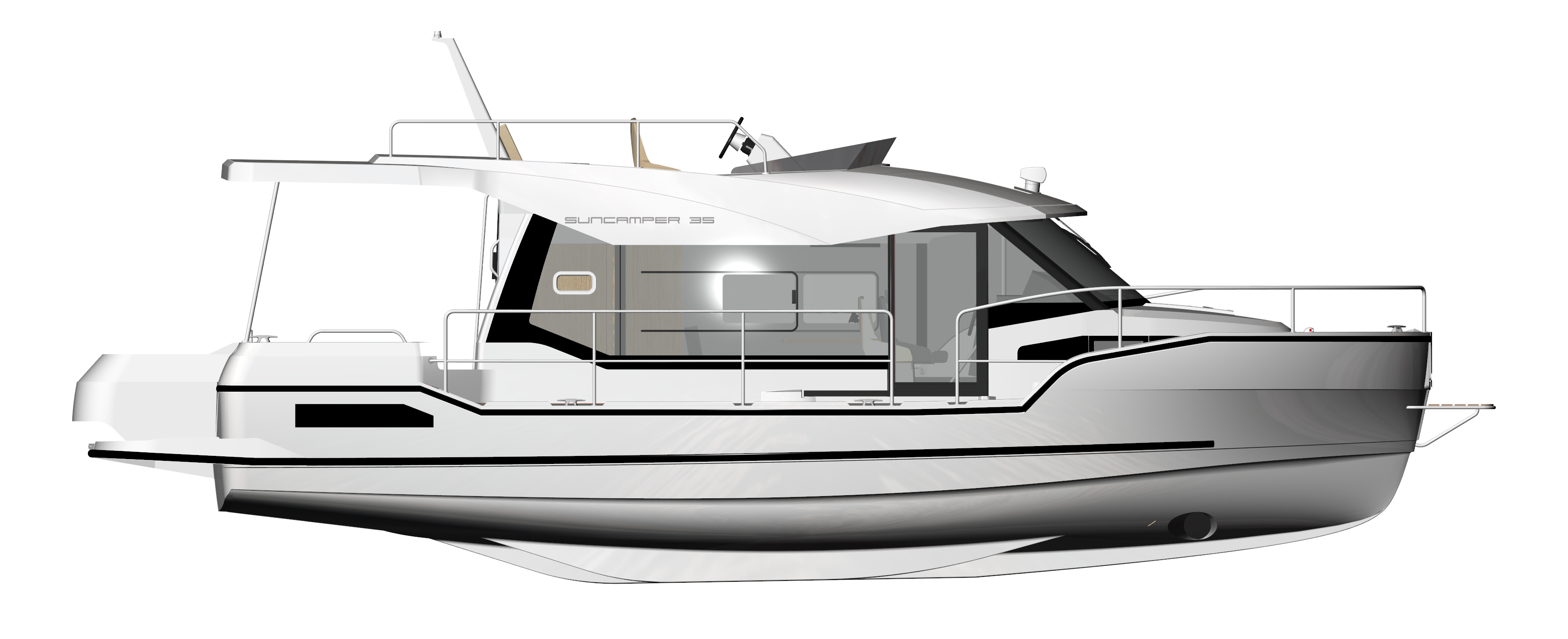BaltYacht SunCamper 35, BaltYacht Sun Camper 35, SunCamper 35, Sun Camper 35, Balt SC35, Balt SC 35, Balt Хаусбот, HOUSEBOAT, водоизмещающее судно, плавучий дом
