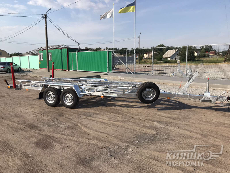 Прицеп двухосный для перевозки лодки длиной до 6,30 м и полной массой 2700 кг; 68PL2216 Прицеп двухосный для перевозки лодки 68PL2216, Прицеп двухосный для перевозки лодки, Прицеп двухосный для лодки, Двухосный лодочный прицеп, Двухосный трейлер для лодки, Лодочный прицеп с двумя осями, Двухосный прицеп для лодки, Двухосный прицеп Кияшко для перевозки лодки, Двовісний причіп для перевезення човна 68PL2216, Причіп двовісний для човна, Причіп двовісний для перевезення човна, Причіп Кияшко, Причіп двовісний для перевезення човнів до 6.3 м