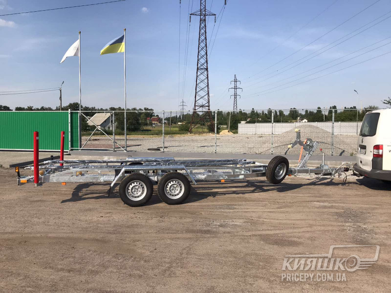 Прицеп двухосный для перевозки лодки длиной до 6,30 м и полной массой 2700 кг; 68PL2216 Прицеп двухосный для перевозки лодки 68PL2216, Прицеп двухосный для перевозки лодки, Прицеп двухосный для лодки, Двухосный лодочный прицеп, Двухосный трейлер для лодки, Лодочный прицеп с двумя осями, Двухосный прицеп для лодки, Двухосный прицеп Кияшко для перевозки лодки, Двовісний причіп для перевезення човна 68PL2216, Причіп двовісний для човна, Причіп двовісний для перевезення човна, Причіп Кияшко, Причіп двовісний для перевезення човнів до 6.3 м