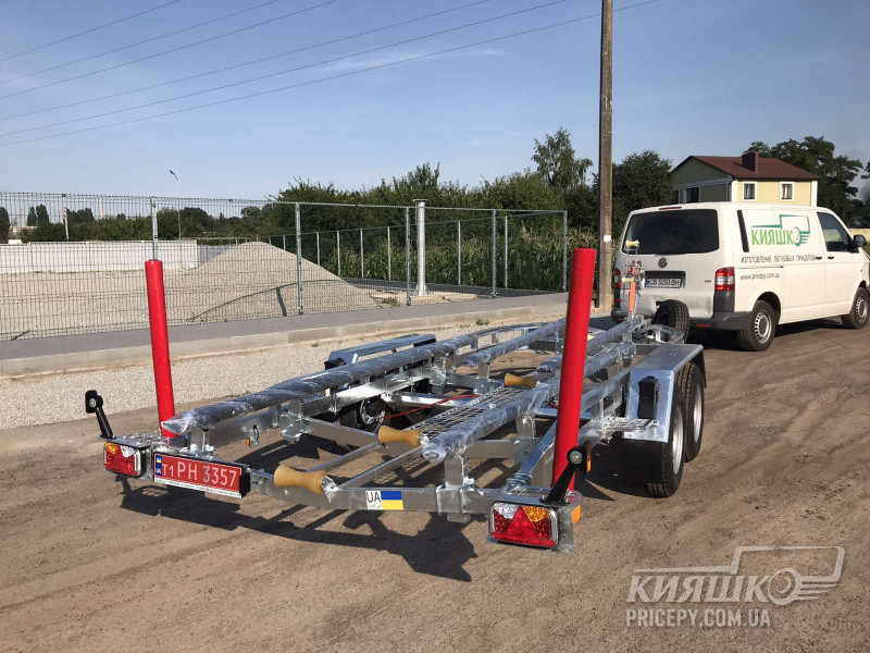 Прицеп двухосный для перевозки лодки длиной до 6,30 м и полной массой 2700 кг; 68PL2216 Прицеп двухосный для перевозки лодки 68PL2216, Прицеп двухосный для перевозки лодки, Прицеп двухосный для лодки, Двухосный лодочный прицеп, Двухосный трейлер для лодки, Лодочный прицеп с двумя осями, Двухосный прицеп для лодки, Двухосный прицеп Кияшко для перевозки лодки, Двовісний причіп для перевезення човна 68PL2216, Причіп двовісний для човна, Причіп двовісний для перевезення човна, Причіп Кияшко, Причіп двовісний для перевезення човнів до 6.3 м