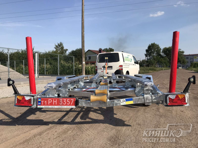 Прицеп двухосный для перевозки лодки длиной до 6,30 м и полной массой 2700 кг; 68PL2216 Прицеп двухосный для перевозки лодки 68PL2216, Прицеп двухосный для перевозки лодки, Прицеп двухосный для лодки, Двухосный лодочный прицеп, Двухосный трейлер для лодки, Лодочный прицеп с двумя осями, Двухосный прицеп для лодки, Двухосный прицеп Кияшко для перевозки лодки, Двовісний причіп для перевезення човна 68PL2216, Причіп двовісний для човна, Причіп двовісний для перевезення човна, Причіп Кияшко, Причіп двовісний для перевезення човнів до 6.3 м