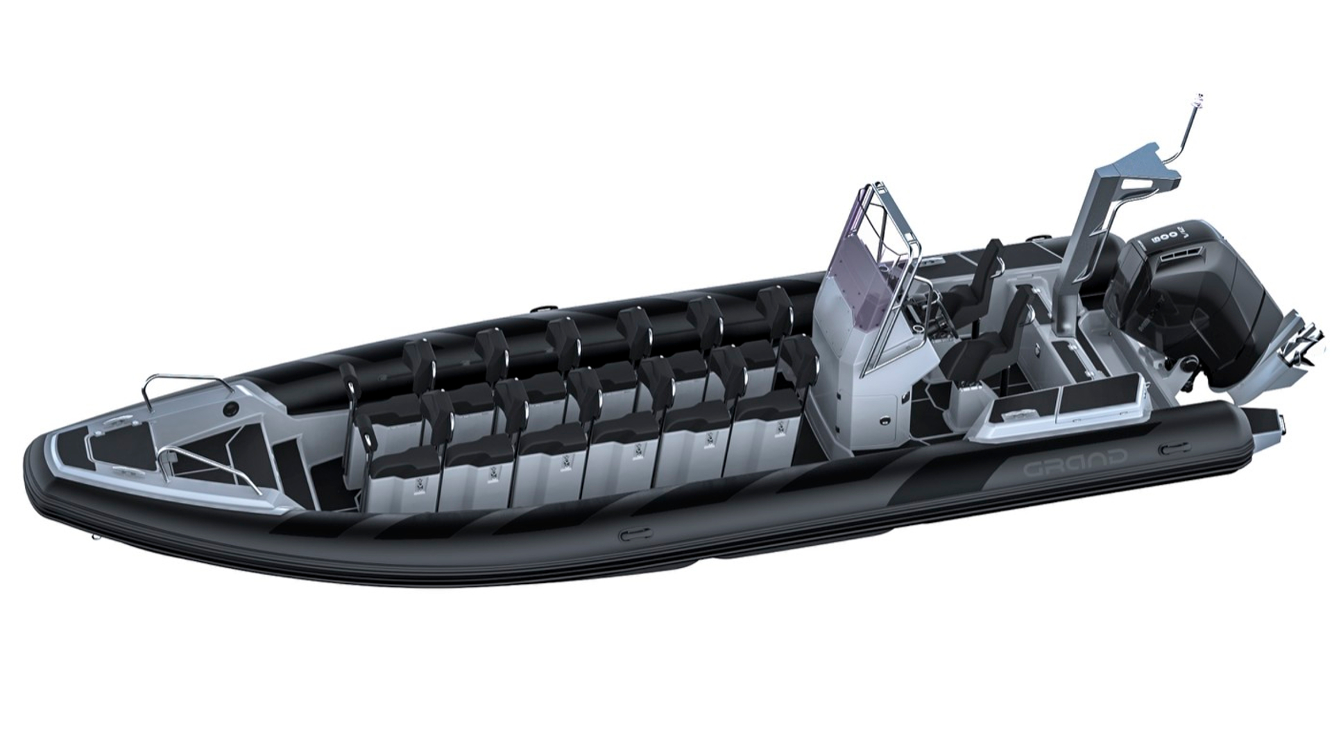 GRAND Drive Line D950 - Надувная лодка с жестким дном (RIB) Надувная лодка GRAND Drive Line D950, Grand Drive Line D950, GRAND D950, D950, Надувная лодка GRAND D950, Надувная лодка RIB GRAND, Надувная лодка с жестким дном GRAND D950, GRAND Drive 950, RIB лодка
