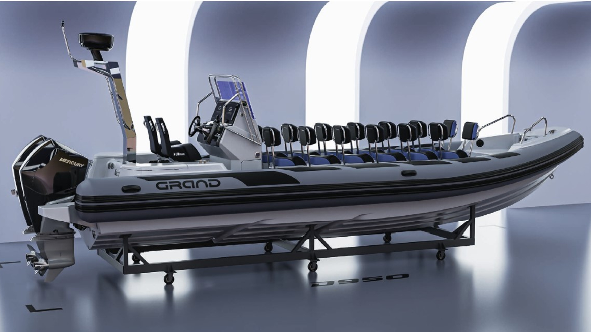 GRAND Drive Line D950 - Надувная лодка с жестким дном (RIB) Надувная лодка GRAND Drive Line D950, Grand Drive Line D950, GRAND D950, D950, Надувная лодка GRAND D950, Надувная лодка RIB GRAND, Надувная лодка с жестким дном GRAND D950, GRAND Drive 950, RIB лодка