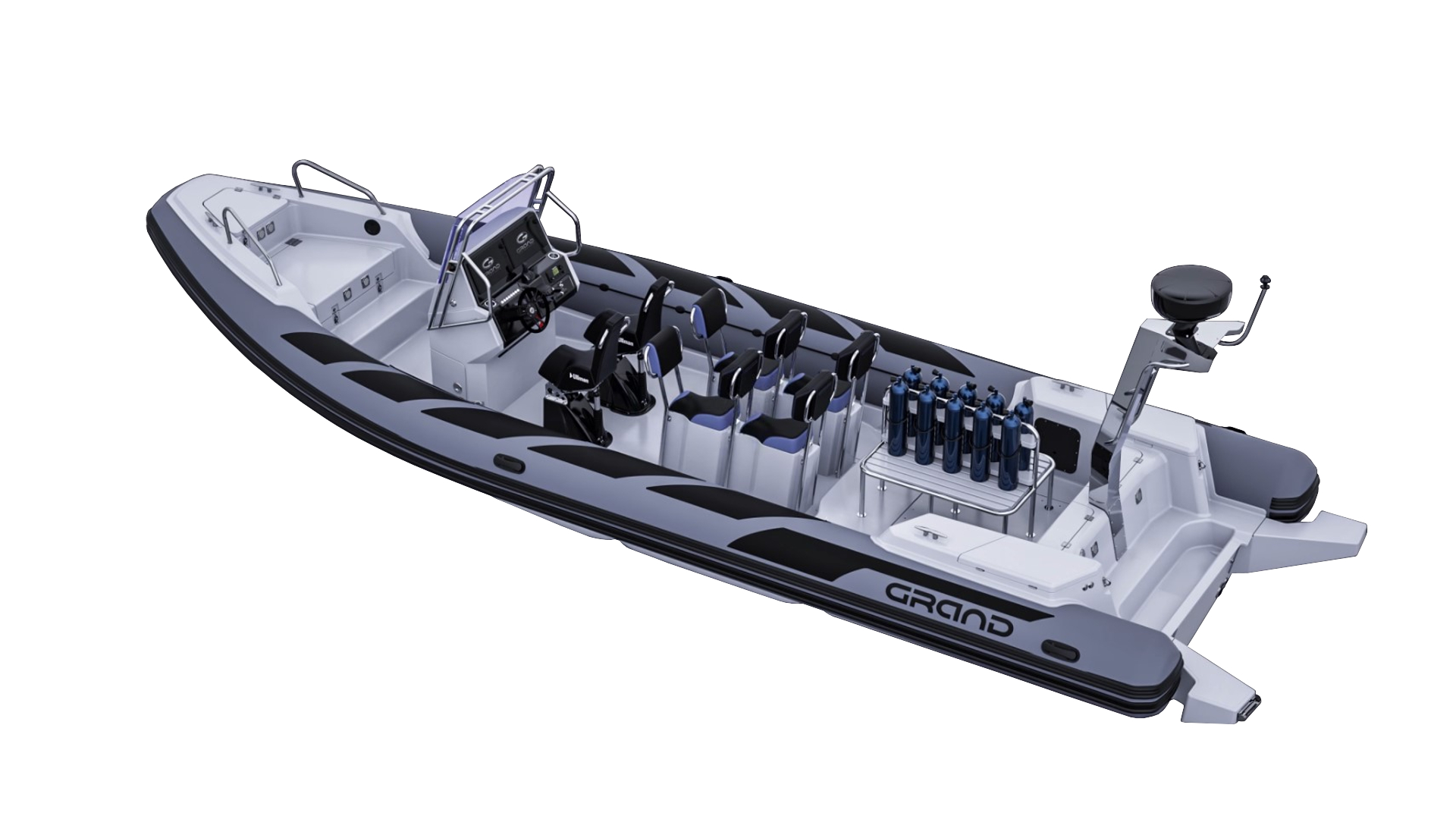 GRAND Drive Line D950 - Надувная лодка с жестким дном (RIB) Надувная лодка GRAND Drive Line D950, Grand Drive Line D950, GRAND D950, D950, Надувная лодка GRAND D950, Надувная лодка RIB GRAND, Надувная лодка с жестким дном GRAND D950, GRAND Drive 950, RIB лодка
