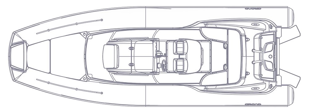 Чертеж надувной лодки с жестким дном GRAND Golden Line G850HLF