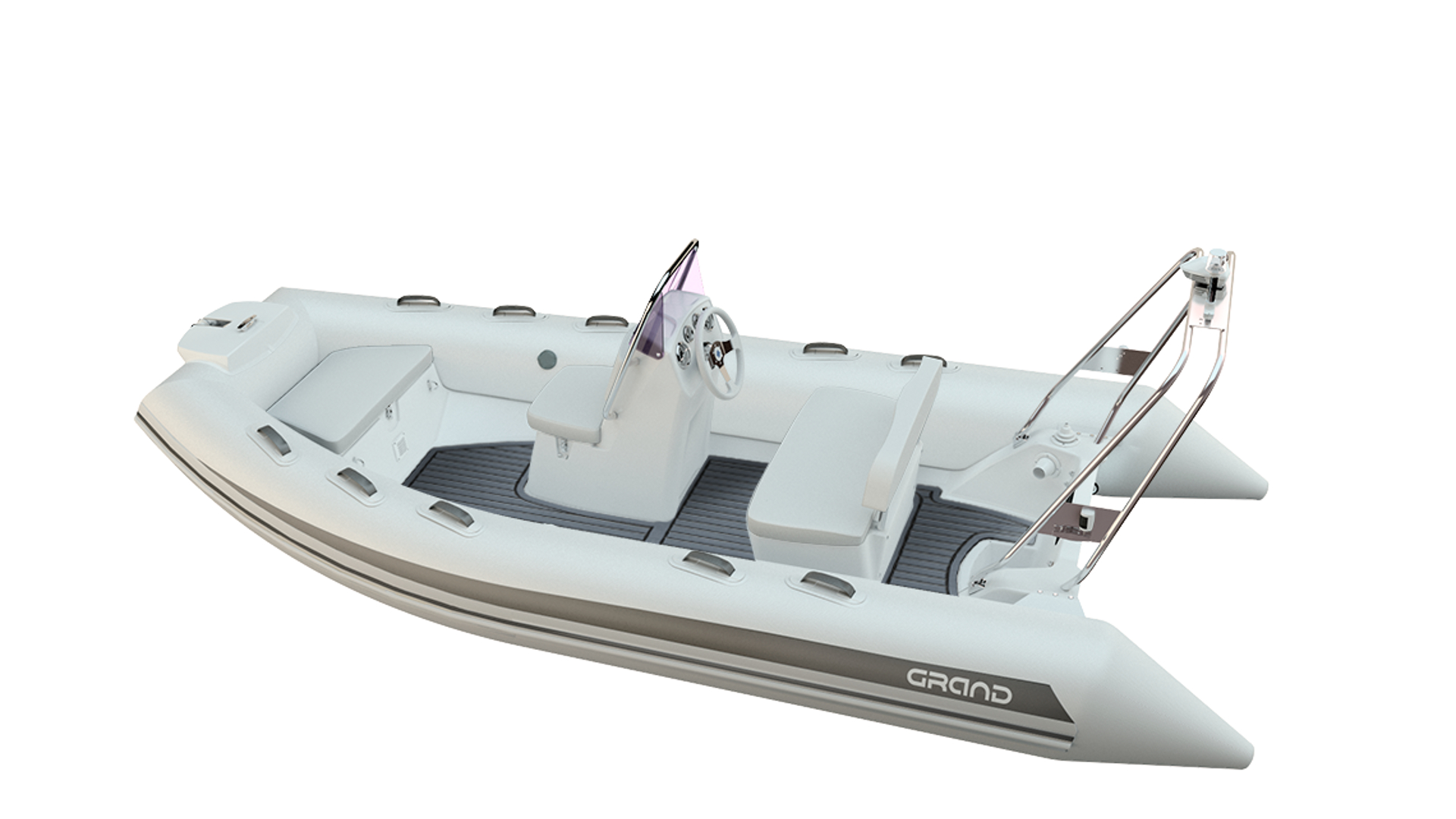 Надувная лодка с жестким дном GRAND Silver Line S420NL, Надувная лодка GRAND Silver Line S420NL, GRAND Silver Line S420NL, GRAND Silver Line S420NLF, GRAND S420NL, GRAND S420NLF, GRAND S420N, Rigid Inflatable Boats GRAND, RIB GRAND