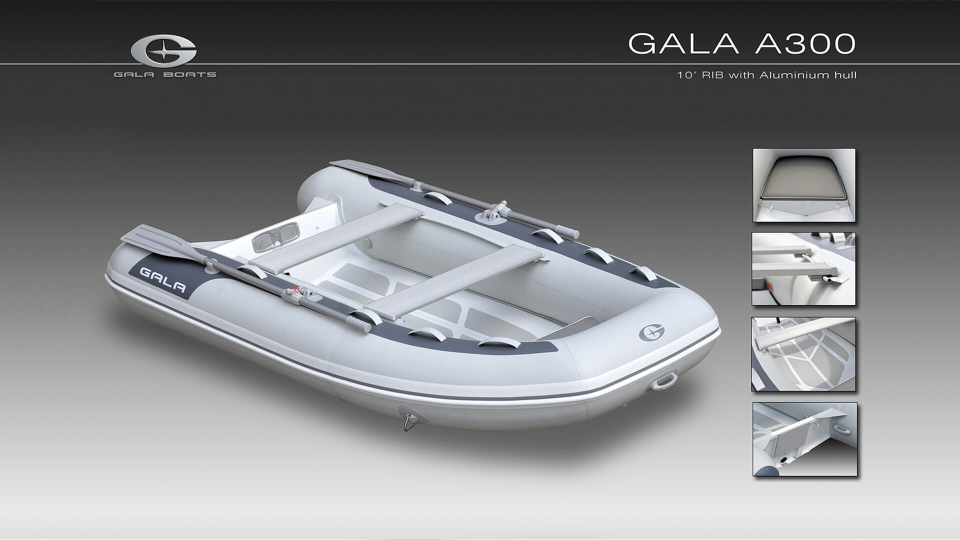 Надувная лодка GALA A300 «GALA-TABS» транцевые плиты