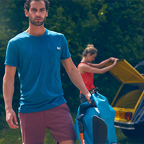 JOBE, 595116001, Discover T-shirt Teal, Men, футболка, мужская