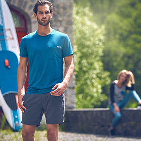 JOBE, 595116001, Discover T-shirt Teal, Men, футболка, мужская