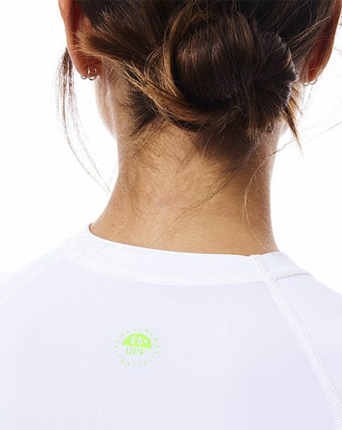 Rashguard Women White JOBE - Женская гидрофутболка с защитой от ультрафиолета Rashguard Women White JOBE, 544117051, JOBE 544117051, футболка с защитой от ультрафиолета, Гидрофутболка с защитой от ультрафиолета, Футболка женская с уф защитой, Футболка с уф защитой, Футболка женская, Гидрофутболка, Гидрофутболка женская, Термокофта для женщин, Футболка для купания женская, Футболка для купания, футболка для водного спорта