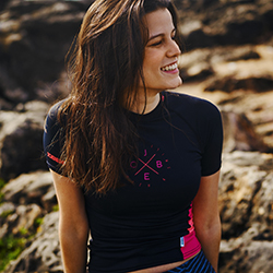 Rashguard Women Black JOBE, 544117050, JOBE 544117050, футболка с защитой от ультрафиолета, Гидрофутболка с защитой от ультрафиолета, Футболка женская с уф защитой, Футболка с уф защитой, Футболка женская, Гидрофутболка, Гидрофутболка женская, Термокофта для женщин, Футболка для купания женская, Футболка для купания, футболка для водного спорта
