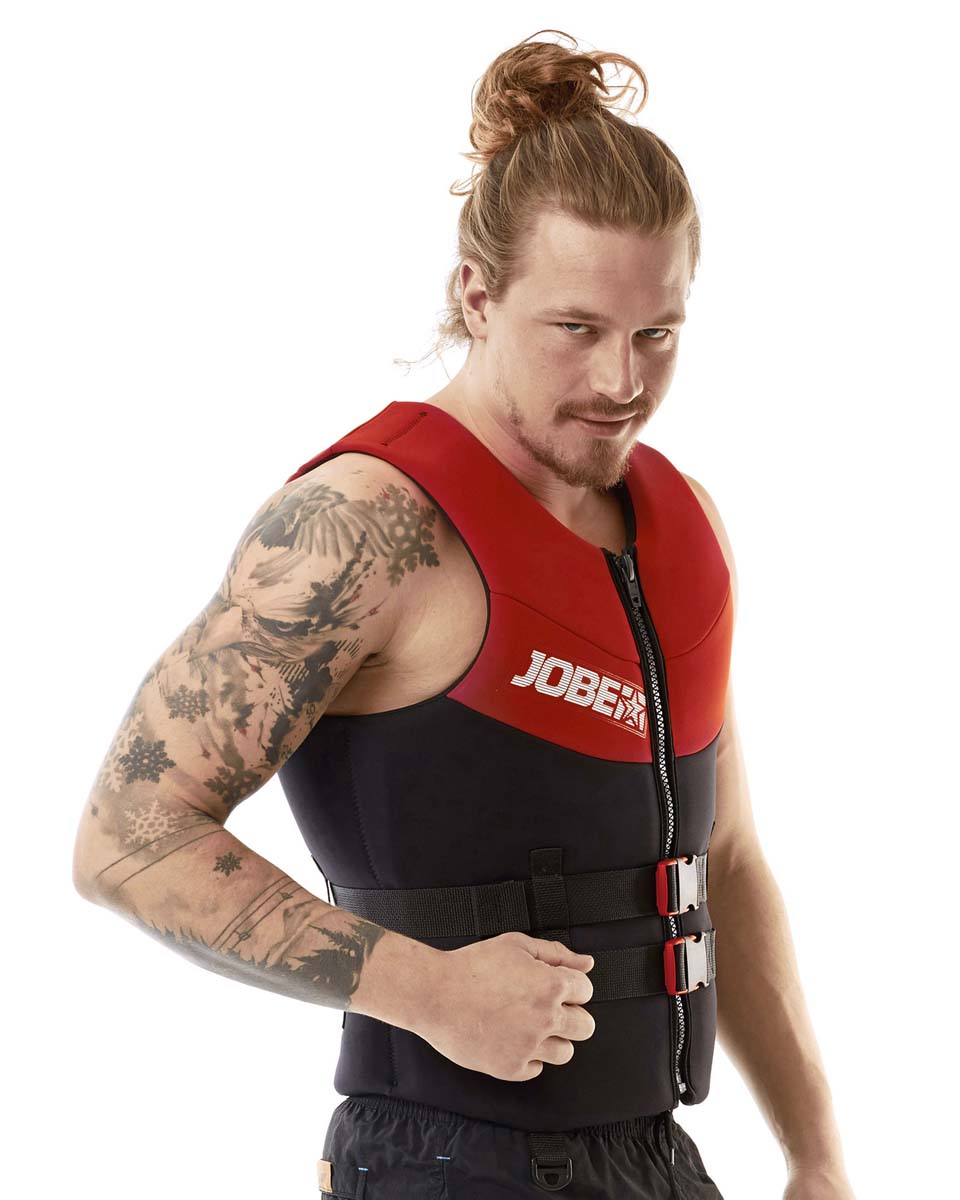 Neoprene Vest Men Red JOBE - Жилет страховочный мужской Neoprene Vest Men Red JOBE, Vest Men JOBE, 244918105, JOBE 244918105, Жилет страховочный мужской, Жилет страховочный, Жилет спасательный, водный жилет