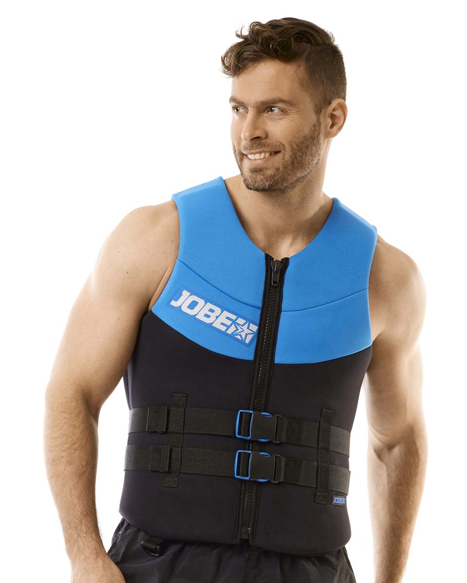 Neoprene Vest Men Blue JOBE - Жилет страховочный мужской Neoprene Vest Men Blue JOBE, Vest Men JOBE, 244918106, JOBE 244918106, Жилет страховочный мужской, Жилет страховочный, Жилет спасательный, водный жилет
