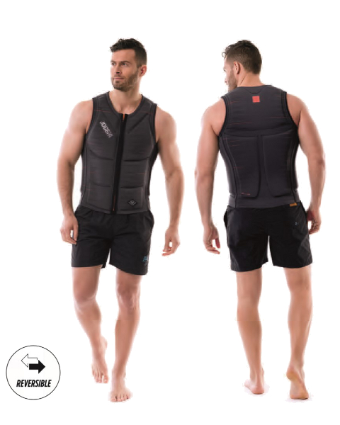 Reversible Comp Vest Zipper Fury Red|Graphite Grey Men JOBE - Жилет страховочный мужской двухсторонний Reversible Comp Vest Zipper Fury Red|Graphite Grey Men JOBE, Vest Men JOBE, 554018002, JOBE 554018002, Жилет страховочный мужской, Жилет страховочный, Жилет спасательный, водный жилет, двухсторонний страховочный жилет