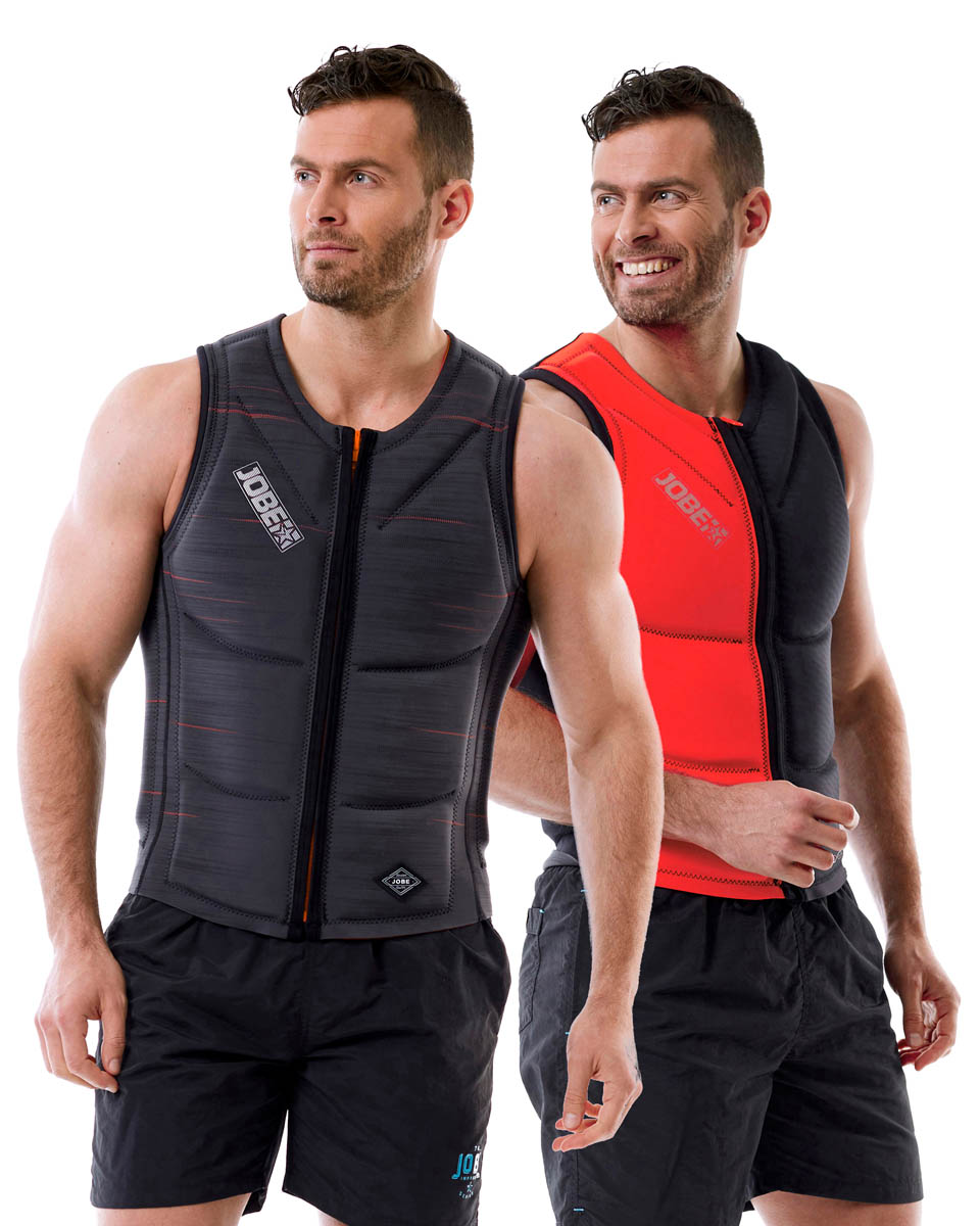 Reversible Comp Vest Zipper Fury Red|Graphite Grey Men JOBE - Жилет страховочный мужской двухсторонний Reversible Comp Vest Zipper Fury Red|Graphite Grey Men JOBE, Vest Men JOBE, 554018002, JOBE 554018002, Жилет страховочный мужской, Жилет страховочный, Жилет спасательный, водный жилет, двухсторонний страховочный жилет