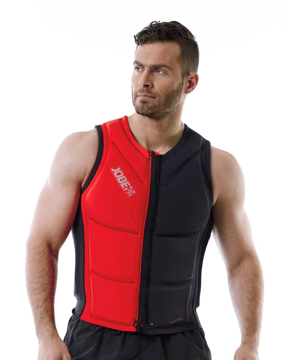 Reversible Comp Vest Zipper Fury Red|Graphite Grey Men JOBE - Жилет страховочный мужской двухсторонний Reversible Comp Vest Zipper Fury Red|Graphite Grey Men JOBE, Vest Men JOBE, 554018002, JOBE 554018002, Жилет страховочный мужской, Жилет страховочный, Жилет спасательный, водный жилет, двухсторонний страховочный жилет