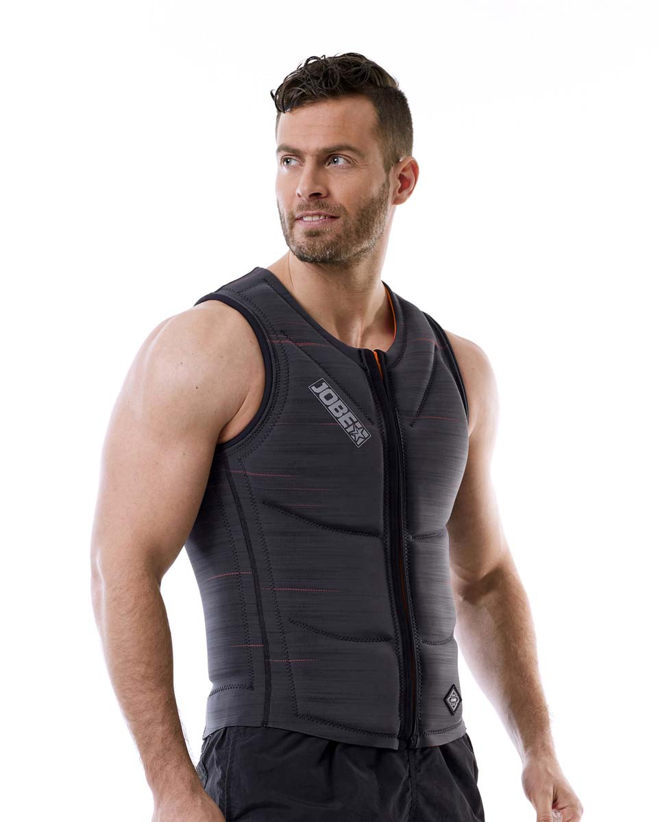 Reversible Comp Vest Zipper Fury Red|Graphite Grey Men JOBE - Жилет страховочный мужской двухсторонний Reversible Comp Vest Zipper Fury Red|Graphite Grey Men JOBE, Vest Men JOBE, 554018002, JOBE 554018002, Жилет страховочный мужской, Жилет страховочный, Жилет спасательный, водный жилет, двухсторонний страховочный жилет