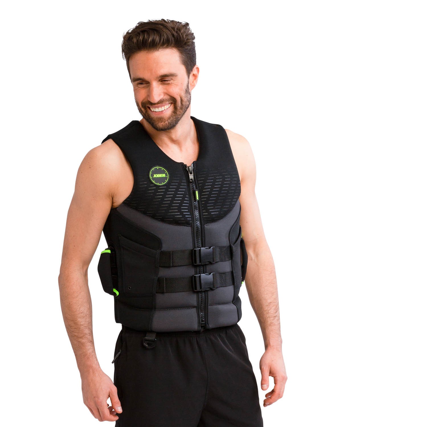 Premium Neoprene Life Vest Men Black JOBE - Жилет страховочный мужской Premium Neoprene Life Vest Men Black JOBE, Vest Men JOBE, 244923013, JOBE 244923013, Жилет страхувальний чоловічий, Жилет страхувальний, Жилет рятувальний, Жилет страховочный мужской, Жилет страховочный, Жилет спасательный, водный жилет