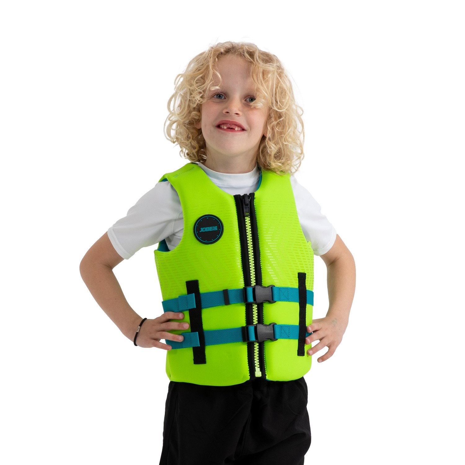 Neoprene Vest Youth / KIDS Lime Green JOBE - Жилет страховочный детский Neoprene Vest Youth Lime Green JOBE, Neoprene Vest Kids Lime Green JOBE, 244925003, Жилет страховочный детский, Жилет страховочный, Жилет спасательный подростковый, Жилет рятувальний підлітковий, Жилет рятувальний дитячий, Жилет страховочный подростковый