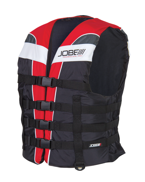 Progress Dual Vest Red JOBE - Жилет спасательный Progress Dual Vest Red JOBE, 244813005, Жилет спасательный унисекс, Жилет страховочный unisex, Жилет страховочный, Жилет спасательный