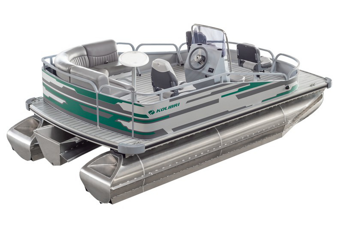 Понтонный катер KOLIBRI P-500F Fishing, Понтонный катер KOLIBRI P-500F, Понтонный катер KOLIBRI, Понтонный катер, Понтон, Катамаран, KOLIBRI, понтонний катер, понтон алюминиевый, понтон для рыбалки
