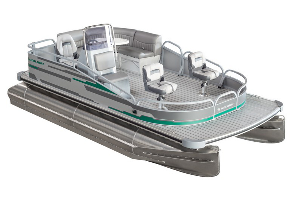 Понтонный катер KOLIBRI P-500F Fishing, Понтонный катер KOLIBRI P-500F, Понтонный катер KOLIBRI, Понтонный катер, Понтон, Катамаран, KOLIBRI, понтонний катер, понтон алюминиевый, понтон для рыбалки