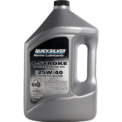 Quicksilver 25W40 4-Stroke Synthetic Blend Marine Engine Oil, 25W40 4-Stroke Synthetic Blend Marine Engine Oil, 4-тактное масло для ПЛМ, 4-тактное масло для лодочного мотора, масло для 4-тактных лодочных моторов, масло для 4-тактных лодочных моторов меркури, масло для 4-тактных лодочных моторов mercury, 8M0086227 Quicksilver, 8M0086227