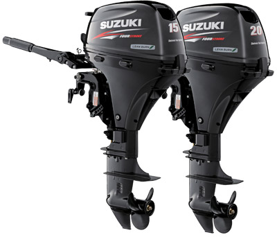 четырёхтактные подвесные лодочные моторы SUZUKI DF15A и DF20A