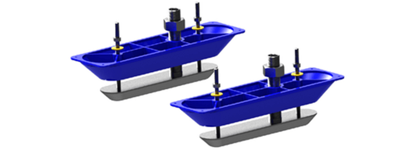 StructureScan HD Stainless Steel Thru-hull Pair Transducer, 000-11460-001
