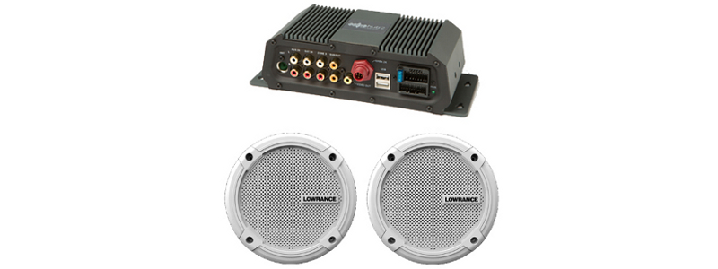 Lowrance SonicHub2, SonicHub2, Морской аудиосервер для Lowrance HDS, Морская акустическая система Lowrance