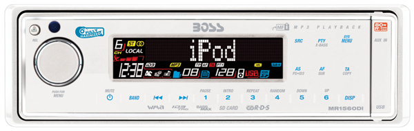 BOSS Marine MR1560DI, BOSS MR1560DI, MR1560DI, морская магнитола, BOSS Marine