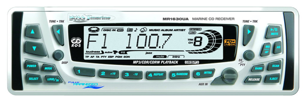 BOSS Marine MR1630UA, BOSS MR1630UA, MR1630UA, морская магнитола, BOSS Marine