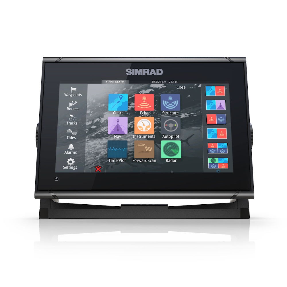 SIMRAD GO9 XSE - Мульти-сенсорный многофункциональный дисплей/картплоттер SIMRAD GO9 XSE, Simrad, Go9, Go9 XSE, картплоттер, сенсорный,GPS-модуль, WiFi, NMEA 2000, Totalscan, 000-13212-001