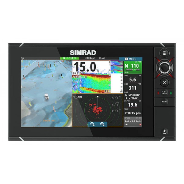 SIMRAD NSS9 EVO2 - Мульти-сенсорный многофункциональный дисплей/картплоттер Simrad, NSS9, Evo2, картплоттер, эхолот, сенсорный, CHIRP, WiFi, GPS