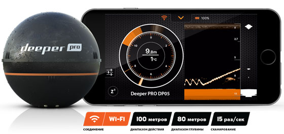 Эхолот Deeper pro Эхолот Deeper Pro, Deeper Pro