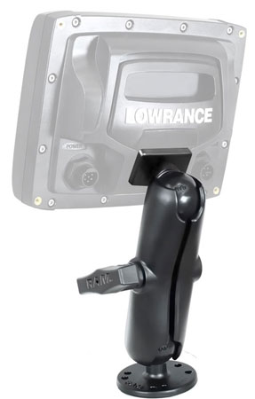 RAM 1.5 Elite 4 and 5 Усиленная подставка с поворотным механизмом RAM 1.5, Lowrance, Elite, усиленная подставка для эхолота, усиленная подставка для картплоттера, усиленная подставка под эхолот, усиленная подставка под картплоттера, подставка, картплоттера, эхолота, с поворотным механизмом