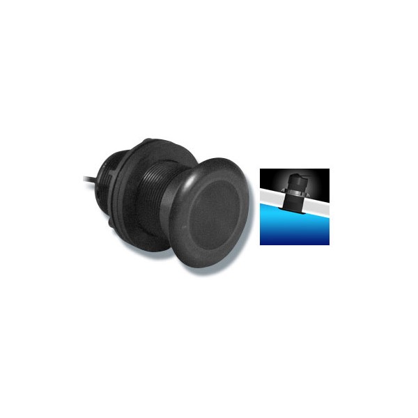Lowrance P319 - Врезной в днище пластиковый датчик для эхолотов Lowrance 50/200 кГц с мощностью 600Вт Датчик для эхолота Lowrance, трансдьюсер, датчик для эхолота, Датчик Lowrance P319, Lowrance P319, AIRMAR P319, 000-0136-02