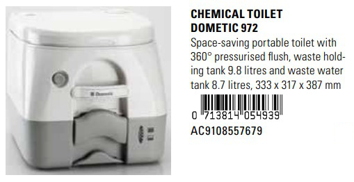 Биотуалет DOMETIC 972 Биотуалет DOMETIC 972