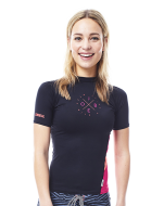 Rashguard Women Black JOBE, 544117050, JOBE 544117050, футболка с защитой от ультрафиолета, Гидрофутболка с защитой от ультрафиолета, Футболка женская с уф защитой, Футболка с уф защитой, Футболка женская, Гидрофутболка, Гидрофутболка женская, Термокофта для женщин, Футболка для купания женская, Футболка для купания, футболка для водного спорта